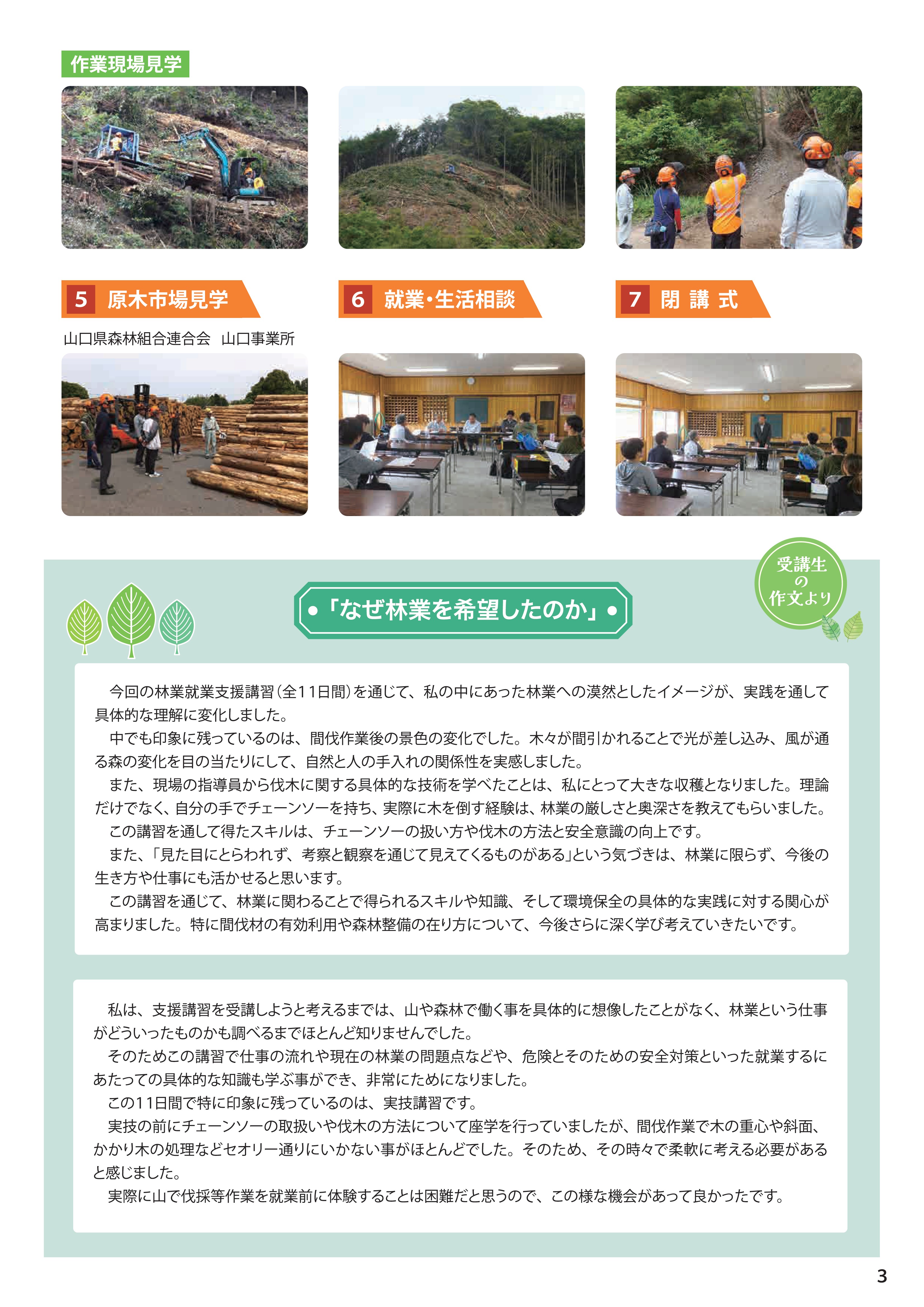 やまぐち林業雇用だより